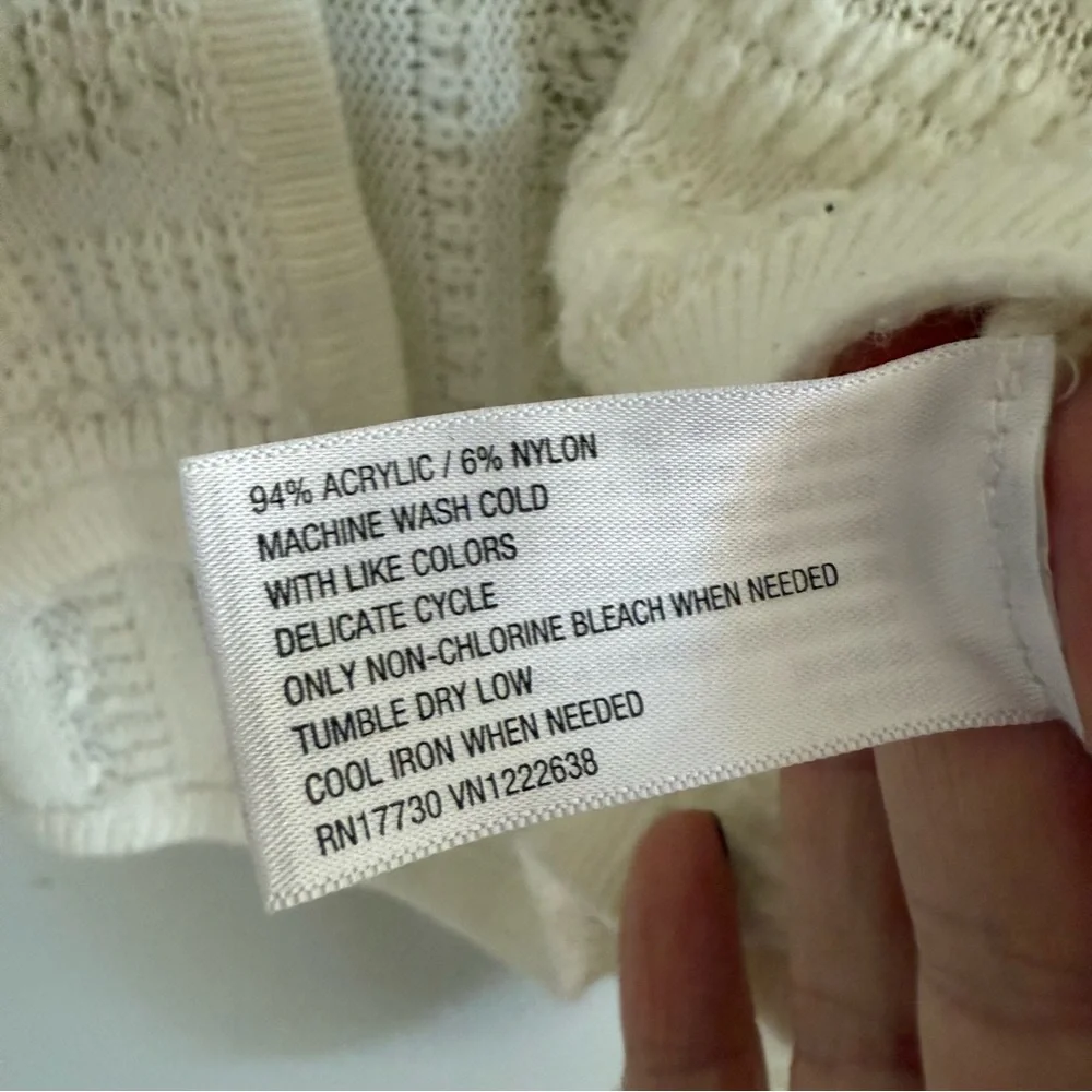 Xhilaration Women's Cream Cardigan Sweater - Picture 6 of 8